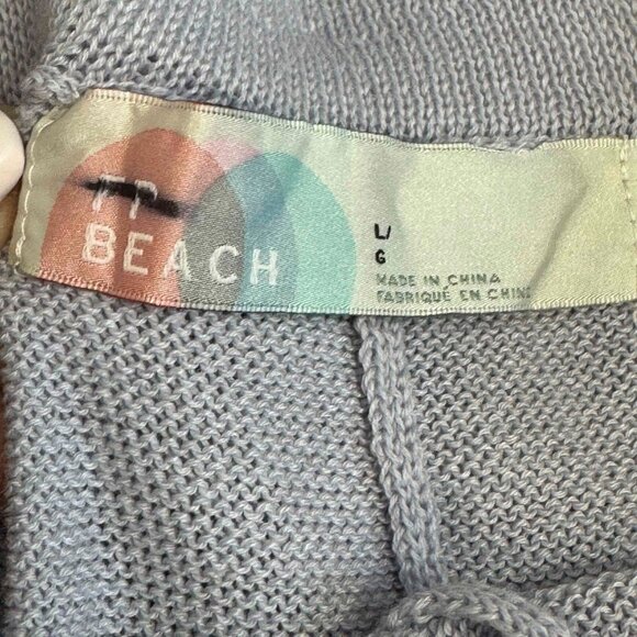 Free People FP Beach Nolan Knit Jogger Pants Linen Blend Purple Size Large - Picture 7 of 13